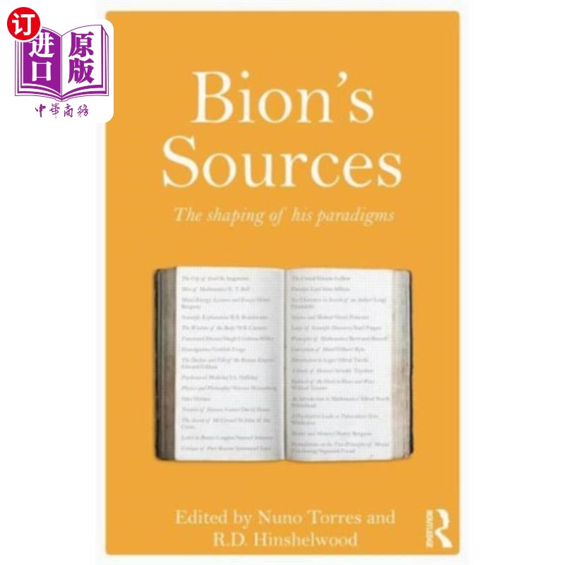 海外直订Bion's Sources 比翁的出处