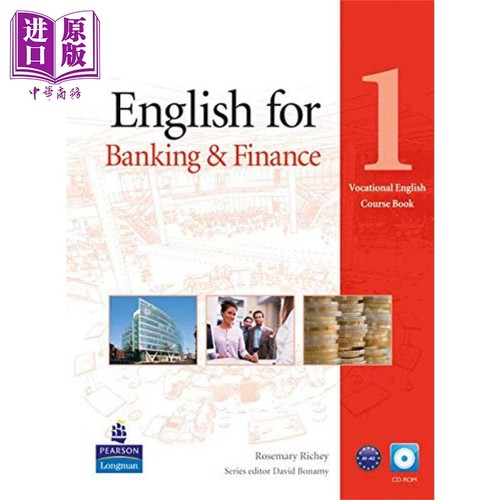 现货 Vocational English for Banking & Finance 1 银行和金融1 职业英语教材带光盘 英文原版 进口图书 培生教育【中商原版】