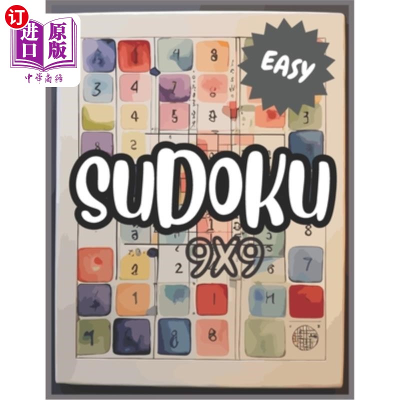 海外直订Sudoku: 50 Easy 9x9 Sudoku Games with The Solutions 数独：50个简单的9x9数独游戏与解决方案