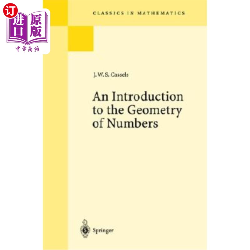 海外直订An Introduction to the Geometry of Numbers数字几何学概论