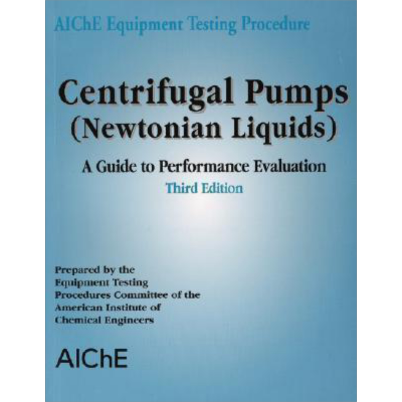 现货 美国化学工程师学会设备测试程序 离心泵 英文原版 Aiche Equipment Testing Procedure【中商原版】
