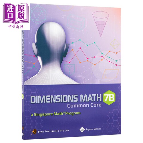 Dimensions Mathematics Common Core Textbook 7B 美国CCSS核心数学课本7B 新加坡数学 英文原版【中商原版】