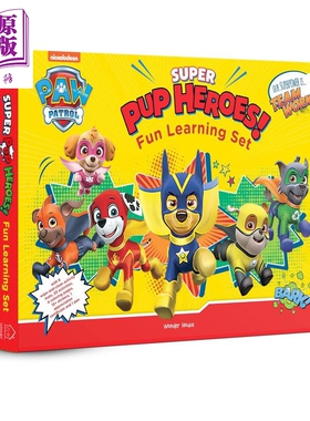 汪汪队学习小套装 Nickelodeon Paw Patrol Super Pup Heroes Off Duty! 英文原版 儿童卡通动画 进口亲子童书【中商原版】