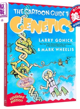 遗传学卡通指南 修订版 Cartoon Guide to Genetics Updated 英文原版 Larry Gonick 科普读物 自然科学【中商原版】