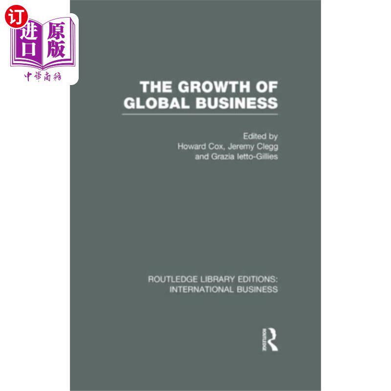 海外直订Growth of Global Business (RLE International Bus... 全球业务增长(RLE国际业务)