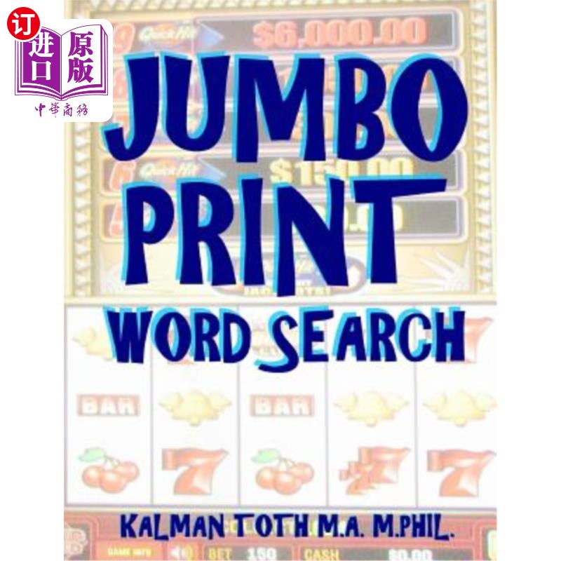 海外直订医药图书Jumbo Print Word Search: 133 Large Print Themed Word Search Puzzles 巨型打印词搜索:133大字印刷为