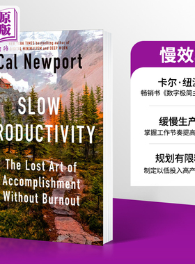 慢效率 Slow Productivity 英文原版 Cal Newport 可搭 微实验Tiny Experiments 高效能法则Ali Abdaal Feel Good Productivi