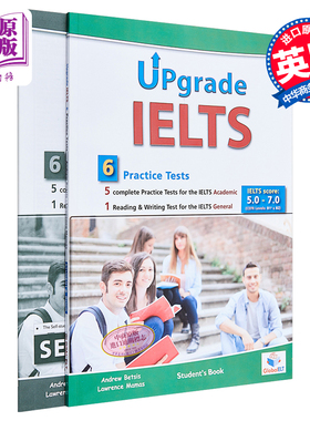 现货 Upgrade IELTS 5 Academic & 1 General  Practice Tests Self-Study Edition 升级版雅思5+1自学套装 12岁以上【中商原版】