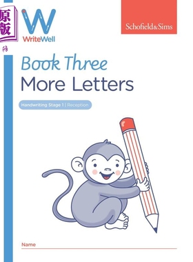 英国S&S教辅 WriteWell 3: More Letters  书写训练 3: 更多字母 4-5岁 英文原版 英语字母书写练习【中商原版】