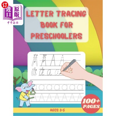 海外直订Letter Tracing Book For Preschoolers: Alphabet Writing Practice Children's Dot t 学龄前儿童字母描摹书:字母