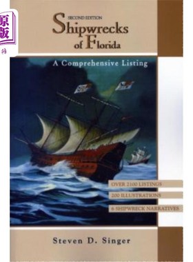 海外直订Shipwrecks of Florida: A Comprehensive Listing 佛罗里达海难：综合清单