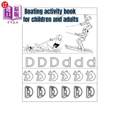 海外直订Boating activity book for children and adults 儿童和成人划船活动手册