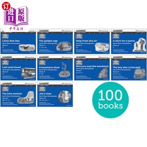 海外直订Read Write Inc. Phonics: Blue Set 6 More Black &... Read Write公司自然拼读:蓝色套装6本黑白故事书(每包100本)