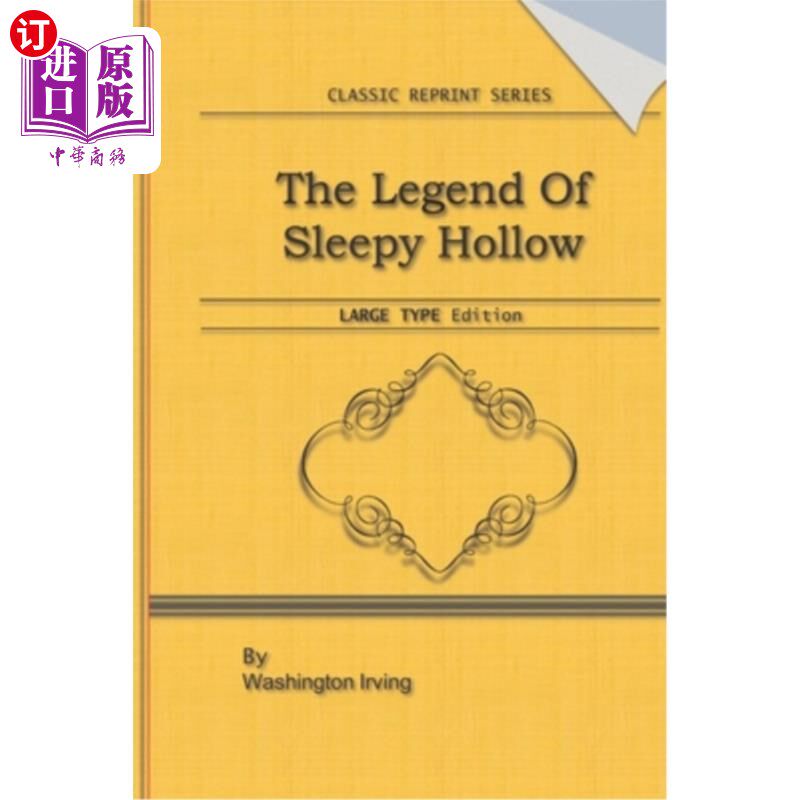 海外直订the legend of sleepy hollow: large print edition