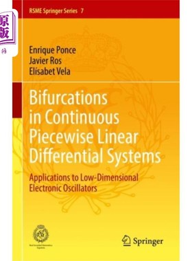 海外直订Bifurcations in Continuous Piecewise Linear Diff... 连续分段线性微分系统的分岔