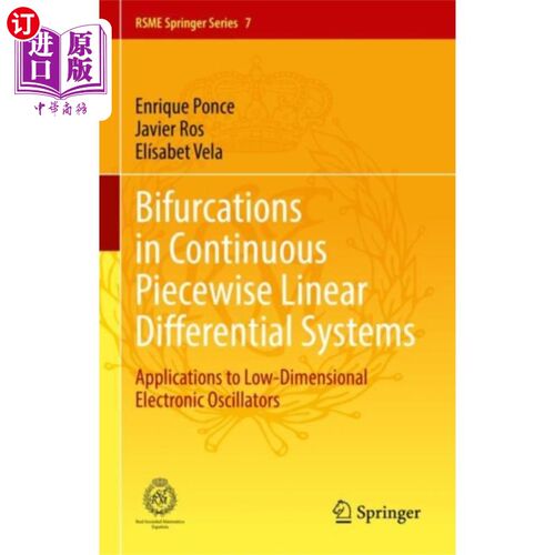 海外直订Bifurcations in Continuous Piecewise Linear Diff... 连续分段线性微分系统的分岔