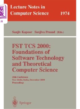 海外直订Fst Tcs 2000: Foundations of Software Technology and Theoretical Science: 20th C Fst Tcs 20