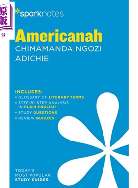 Sparknotes 文学指南 美国人 英文原版 Americanah Sparknotes Literature Guide Sparknotes 经典文学【中商原版】
