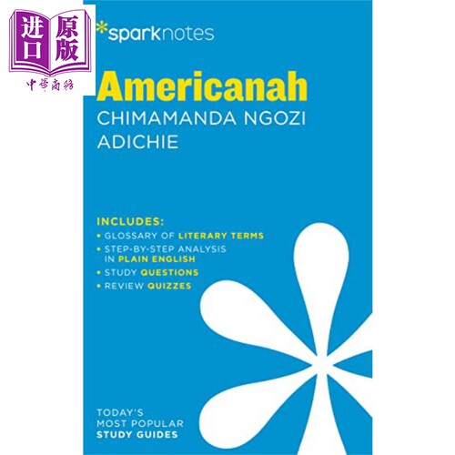 Sparknotes 文学指南 美国人 英文原版 Americanah Sparknotes Literature Guide Sparknotes 经典文学【中商原版】