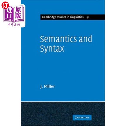 海外直订Semantics and Syntax: Parallels and Connections 语义和语法:平行和连接