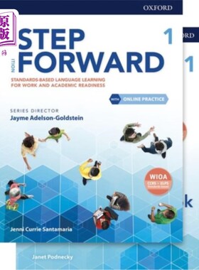 海外直订Step Forward Level 1 Student Book and Workbook Pack with Online Practice: Standa 带在线实践的1级学生手册和