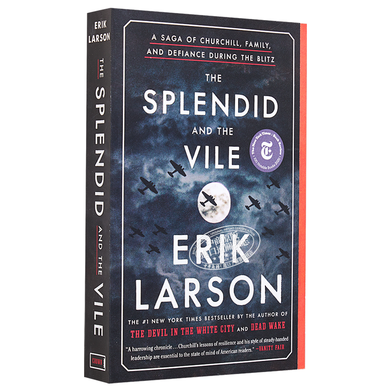 壮丽与糟糕 闪电战期间丘吉尔 家庭与反抗的传奇 英文原版 The Splendid and the Vile Erik Larson【中商原版】