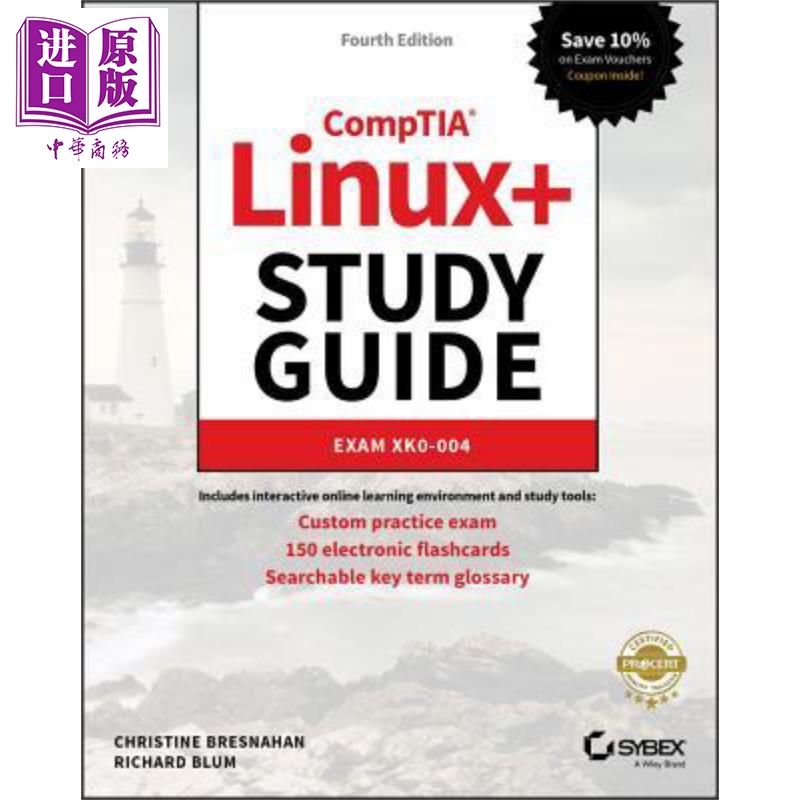 现货 Compatia Linux+ 学习指南 考试 XK0-004 第4版 Comptia Linux+ Study Guide 英文原版 Christine Bresnahan 中商�