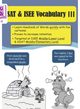 海外直订SSAT & ISEE Vocabulary III SSAT & ISEE词汇表