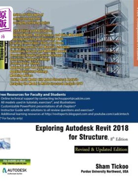 海外直订Exploring Autodesk Revit 2018 for Structure 探索Autodesk REVIT 2018的结构