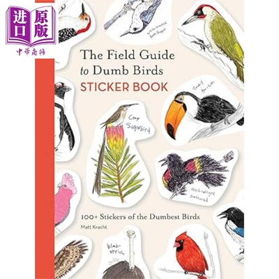 笨鸟指南贴纸书 100 多张笨鸟贴纸 The Field Guide to Dumb Birds Sticker Book 英文原版 Matt Kracht 【中商原版】
