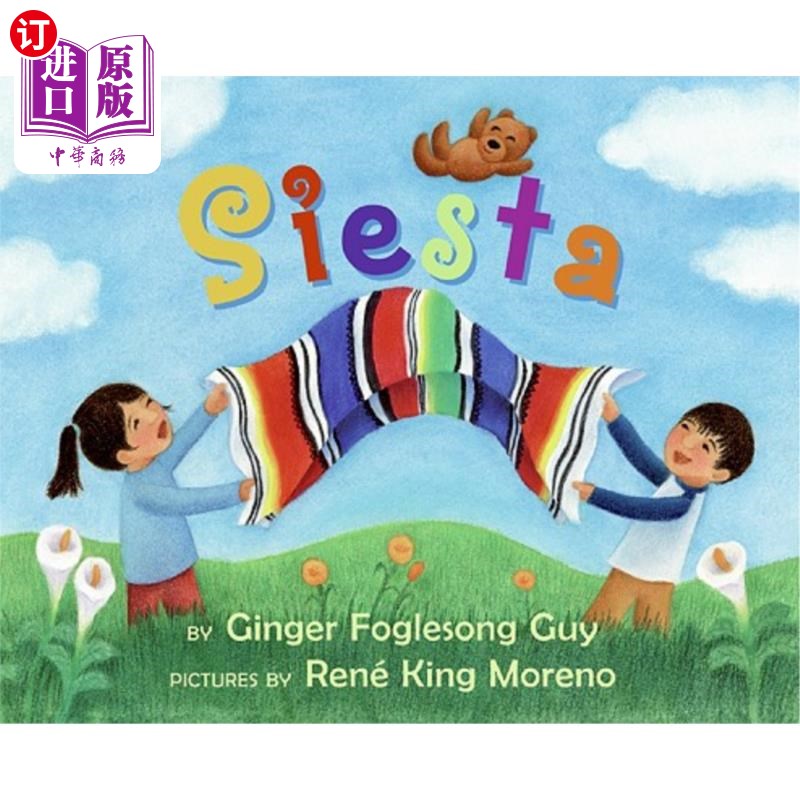 海外直订Siesta Board Book: Bilingual English-Spanish Siesta板书:双语英语-西班牙语