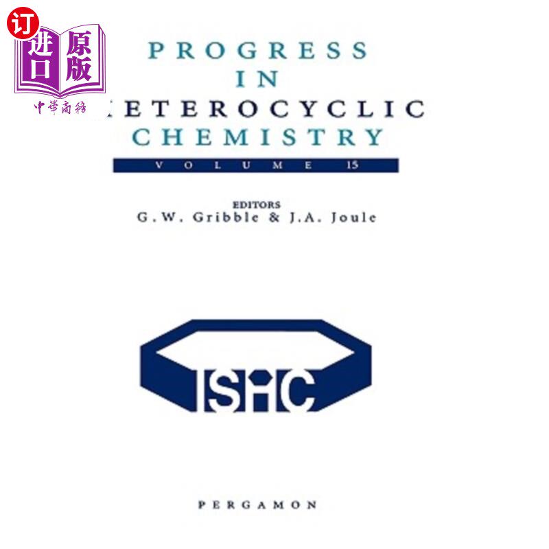 海外直订Progress in Heterocyclic Chemistry 杂环化学进展