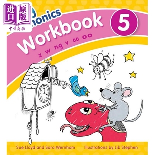 Workbook 中商原版 新版 Jolly Phonics 英文原版 NEW 教材教辅参考书 现货 EDITION 进口图书 快乐自然拼读练习册5