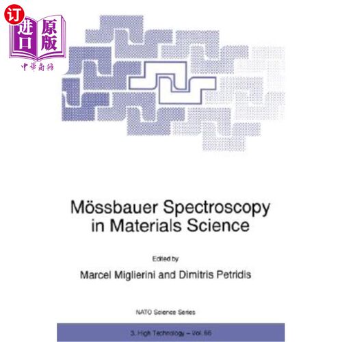 海外直订M?ssbauer Spectroscopy in Materials Science M ?材料科学中的斯堡尔光谱学