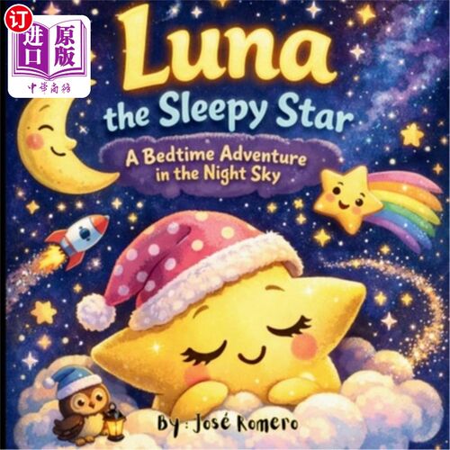 海外直订Luna The Sleepy Star: A cozy bedtime tale to help little stars drift to sleep 睡星露娜：一个温馨的睡前故事