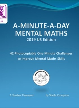 海外直订A-Minute-A-Day Mental Maths 2019 US Edition: 42 Photocopiable One Minute Challen 2019年美国版：4