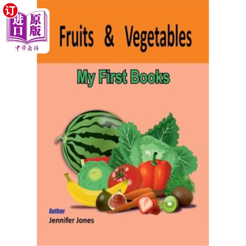 海外直订My First Book: Fruits and Vegetables 我的第一本书:水果和蔬菜