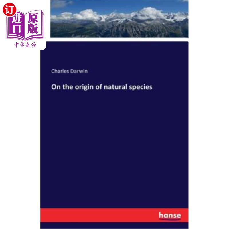 海外直订On the Origin of Natural Species 论自然物种的起源