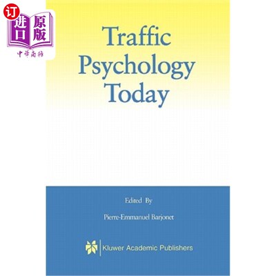 海外直订Traffic Psychology Today 今天的交通心理学