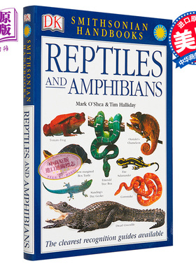 爬行动物和两栖动物 彩色图鉴 DK Smithsonian Handbook Reptiles & Amphibians 英文原版 Mark O Shea【中商原版】