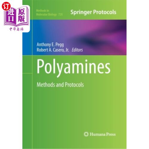 海外直订Polyamines: Methods and Protocols 多胺:方法和方案