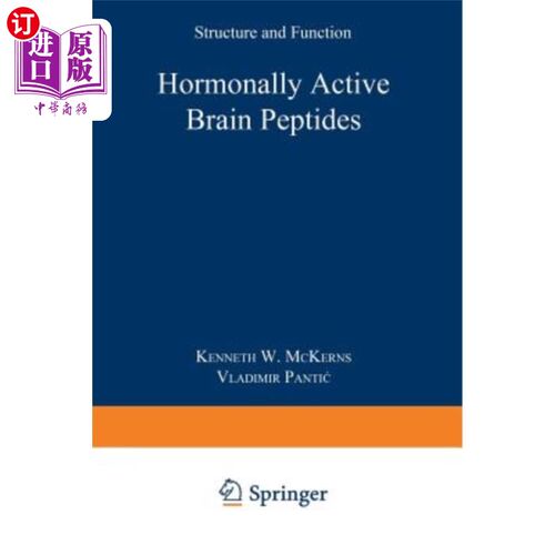 海外直订医药图书Hormonally Active Brain Peptides: Structure and Function 激素活性脑肽：结构与功能