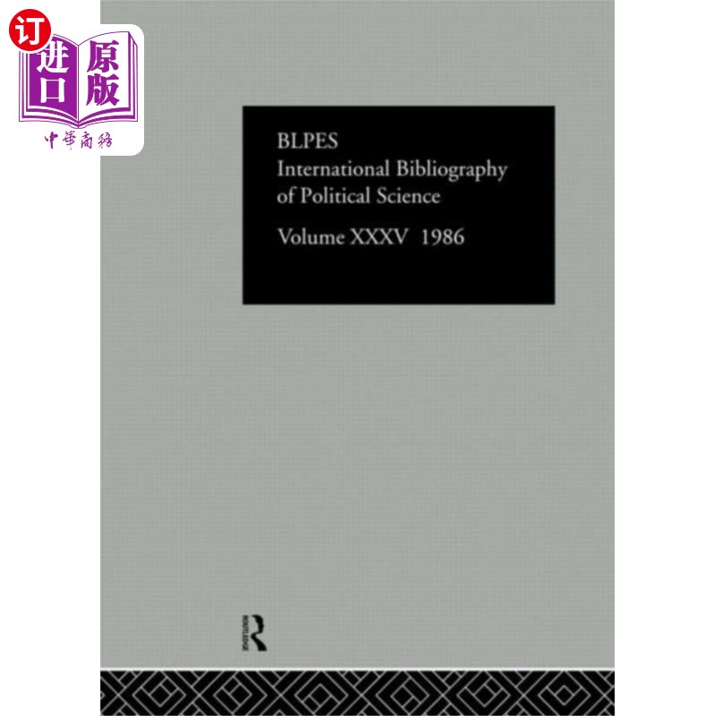 海外直订IBSS: Political Science: 1986 Volume 35 IBSS:政治学:1986年第35卷