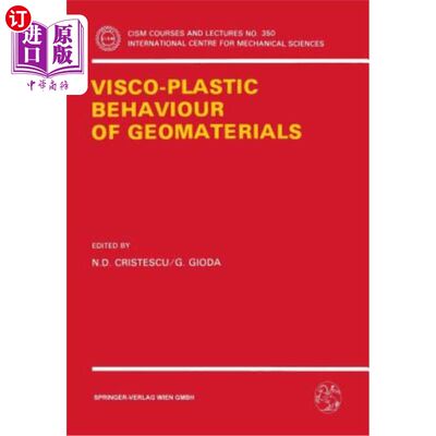 现货 Visco-Plastic Behaviour of Geomaterials 岩土材料的粘塑性行为【中商原版】