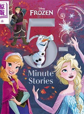 英文原版 5分钟故事系列 Disney 5-Minute Stories Frozen 冰雪奇缘睡前故事集 精装 迪斯尼 绘本 4~7岁 安娜 艾莎【中商原版