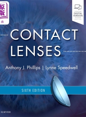 现货 隐形眼镜 第6版 Contact Lenses 英文原版 Anthony J Phillips Lynne Speedwell 验光师 配镜师 眼科医生【中商原版】
