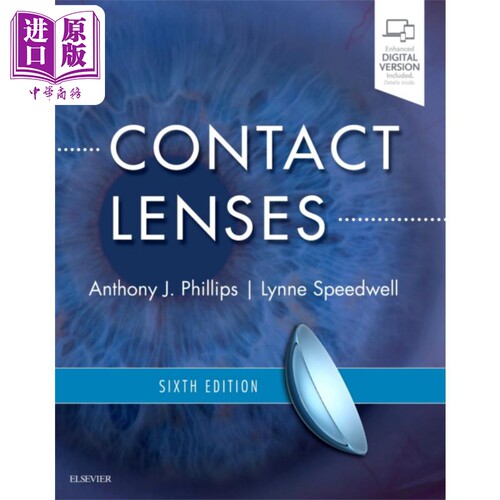 现货 隐形眼镜 第6版 Contact Lenses 英文原版 Anthony J Phillips Lynne Speedwell 验光师 配镜师 眼科医生【中商原版】