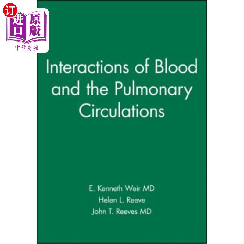 海外直订医药图书Interactions of Blood and the Pulmonary Circulations 血液与肺循环的相互作用