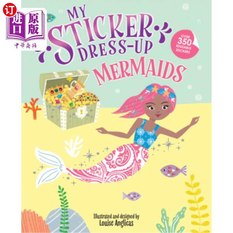 海外直订My Sticker Dress-Up: Mermaids 我的贴纸装扮:美人鱼