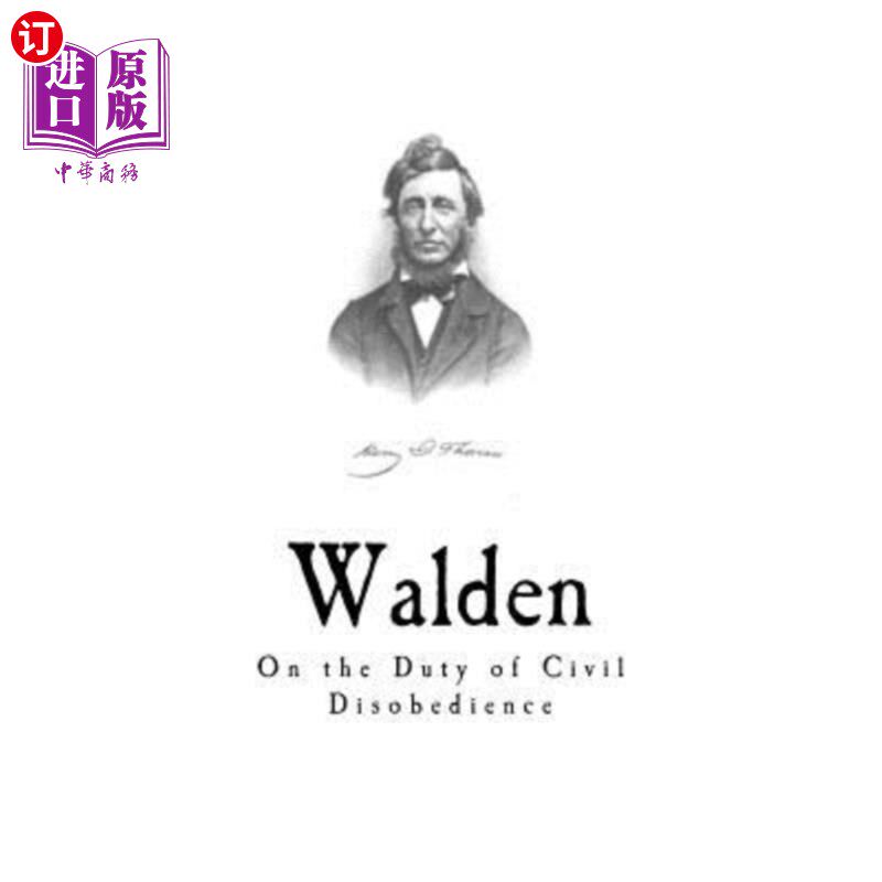 海外直订Walden: On the Duty of Civil Disobedience 《瓦尔登湖:论公民不服从的义务